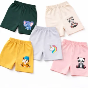 French Kleider Short For Baby Boys & Baby Girls Casual Printed Cotton Blend (Multicolor, Pack of 5)